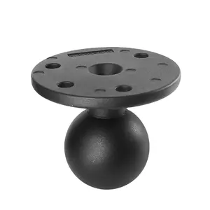 2.25英寸球头底座铝制黑色圆形安装底座与Ram安装VIN-D-003兼容