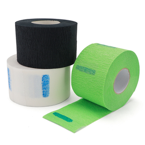 Bandes de papier jetables multicolores de haute qualité pour le cou, imperméables et extensibles, pour la coupe de cheveux en salon de coiffure - Product Image 1