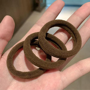 Élastiques à cheveux haute élasticité de 4 cm, bandeaux sans couture, accessoires pour cheveux, lot de 20 pièces en tube rond en PVC, très élastiques - Product Image 5