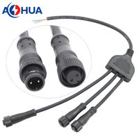 Conector de arnés de cable LED personalizado-1 a 2/3/4/5 macho y hembra conector de cableado de señal de alimentación impermeable para módulos de controlador