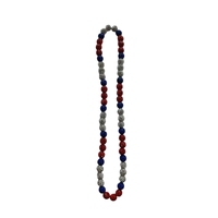 Collier de perles inspiré du baseball avec strass 10MM, bijoux pour les amateurs de baseball