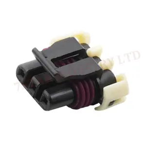 DJ7035Y-1.5-21 auto 3 pin black female wire harness plug connector with terminals 12059595 wire terminal connector