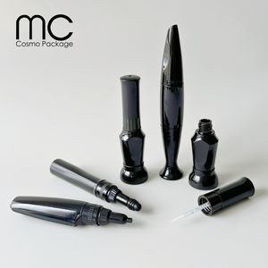 N09J พลาสติกสีดําขวดนุ่มสําหรับเล็บเจล Liner วาดเล็บจุดกาว 12ml พร้อมแปรงเข็ม 3 ใน 1 - Product Image 4