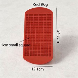 Food Grade Silicone Ice Cube Tray, 160 Grids, 1cm <b>Small</b> Square Ice Cube Mold, Summer Essential - Product Image 2