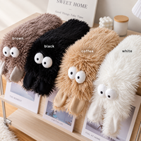 Chaussettes pantoufles 3D animales pour femmes, chaussettes fantaisie en peluche sherpa, antidérapantes, confortables, pour l'hiver, pour la maison, idéales pour les cadeaux