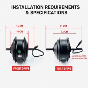<span class=keywords><strong>Kit</strong></span> de Conversión para <span class=keywords><strong>Bicicleta</strong></span> Eléctrica de 350W, Motor de Cubo Trasero de 36V 48V, Rueda de 26, 27.5, 29 Pulgadas y 700C, Rueda Libre para <span class=keywords><strong>Bicicleta</strong></span> de Montaña y Carretera - Product Image 3