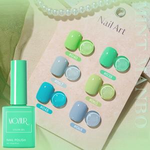 ชุดเจล<span class=keywords><strong>ทา</strong></span><span class=keywords><strong>เล็บ</strong></span><span class=keywords><strong>สี</strong></span><span class=keywords><strong>เขียว</strong></span><span class=keywords><strong>มิ้</strong></span><span class=keywords><strong>น</strong></span>ท์6<span class=keywords><strong>สี</strong></span>เจลทาเล็บสีกุหลาบสีม่วงบริสุทธิ์15มล. แบบทำมือ - Product Image 1