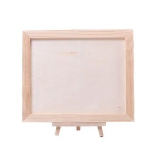 Marco de fotos de madera rectangular hecho a mano para mesa, manualidad para niños, marco 3D DIY - Product Image 5