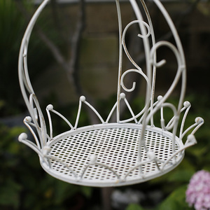 Cestino sospeso in ferro battuto con gancio a catena per esterni <span class=keywords><strong>mobili</strong></span> in metallo verde per balcone decorazione cortile deposito di piante - Product Image 3