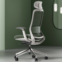 Silla de oficina gerencial altura ajustable respaldo alto malla hogar Oficina escritorio silla giratoria ergonómica silla con reposabrazos 4D PU