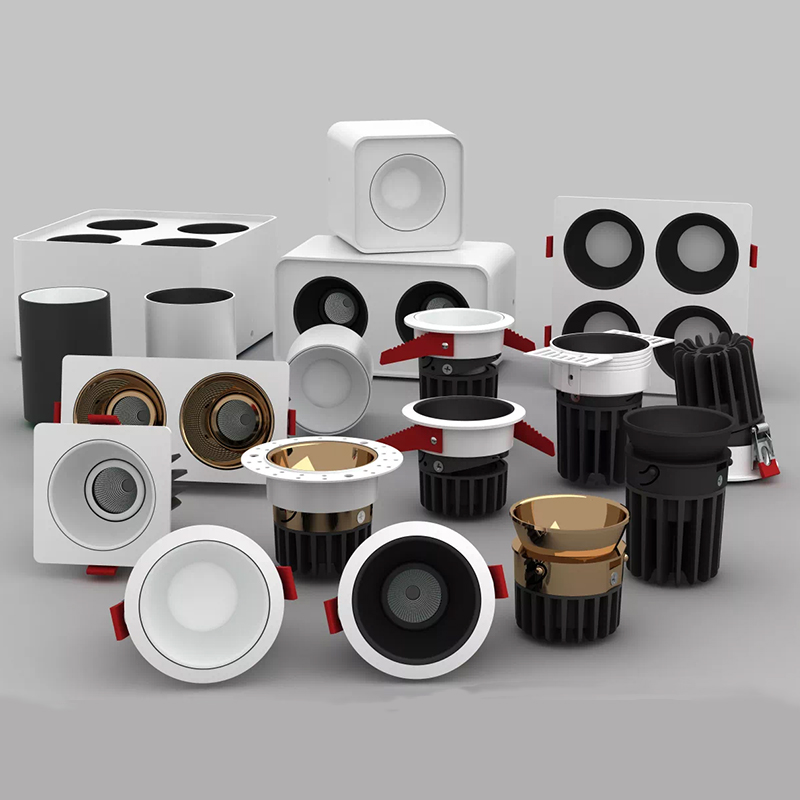 High quality indoor energy saving round ceiling recessed led downlight surface mounted adjustable wifi downlight