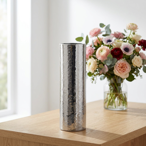 Maceta de Aluminio Cromado de Inspiración Cultural, Ecológica, para Hogar y Jardín, Superficie Lisa, Fácil Colocación - Product Image 4