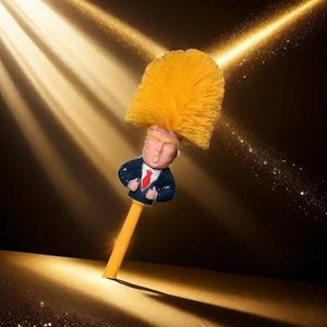 Wholesale Fun Design Toilet <b>Brush</b> with 360. <b>Cleaning</b>, Quick-Drain Base & Yellow Bristles, Novelty Bathroom <b>Cleaning</b> Tool - Product Image 3