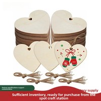 Pendentif en bois personnalisé en forme de cœur pour Noël, étiquette décorative en bois pour arbre, pour fête d'anniversaire