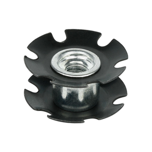 Écrou étoile M6/M8 de haute qualité pour fourche de vélo de montagne 1/4 "-20 Insert de tube fileté à Double ressort Conception de tournesol <span class=keywords><strong>Prix</strong></span> favorable - Product Image 1