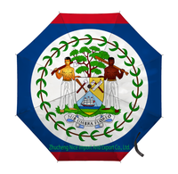 Paraguas Plegable con Bandera de Panamá, Apertura y Cierre Automático, Compacto, Portátil, Grande, para Lluvia, Sol, Protección UV, Resistente al Viento