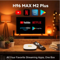 TV Box H96 MAX M2 Plus 2026, Android 14, Smart TV Box, Quad Core, 8K HDR, BT 5.4, Wifi 6, Asistente de Voz, Reproductor Multimedia, Decodificador