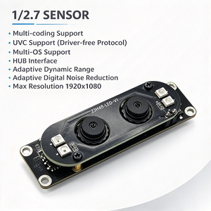 โมดูลกล้อง USB 2MP WDR 1080P เซ็นเซอร์ CMOS ขนาด 1/2.7 นิ้ว รองรับ Dynamic Range 85dB รองรับการจดจำใบหน้า ชัตเตอร์อิเล็กทรอนิกส์แบบ Rolling Shutter - Product Image 1