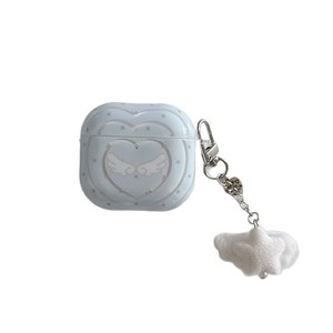 Funda semitransparente para auriculares con forma de corazón azul para AirPods Pro 2, 2.ª, 3.ª y 4.ª generación, funda protectora inalámbrica con Bluetooth - Product Image 5