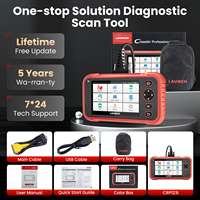 Launch Original CRP 123i V2.0 OBD2 escáner cuatro sistemas de diagnóstico automático OBD OBD2 lector de código con 7 reajustes de por vida GRATIS