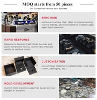 Fabricant de montres automatiques OEM, créez votre propre marque de montres avec logo OEM, montre automatique avec bracelet en cuir