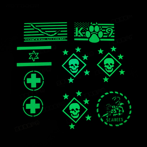 Écussons tactiques personnalisés brodés avec velcro, badge de moral, badge lumineux, accessoires tactiques - Product Image 2
