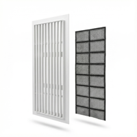 Diffuseur d'air linéaire en PVC pour plaque de plâtre, pré-encastré, dissimulé, pour ventilation CVC