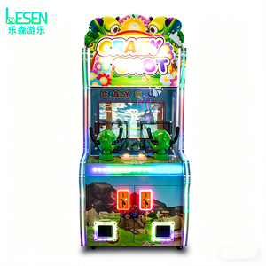 Macchina Arcade Sparatutto ad Acqua per 2 Giocatori Crazy Shot, Gioco Sparatutto a Moneta per Bambini con LED per Locali Commerciali Indoor - Product Image 2