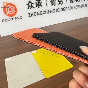 Panel de nido de abeja de polipropileno de doble cara, tablero de protección temporal para pisos, puntos en relieve, fieltro no tejido laminado, antiarañazos - Product Image 6