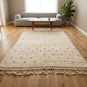 High Quality Handmade Beni Ourian <b>Rug</b> with Organic Wool Bohemian Style High Pile for Home Use - Product Image 2