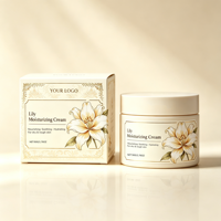 Großhandel 50g Clean Beauty Lilienextrakt Feuchtigkeitscreme Tief Hydratisierende Squalan Beruhigende Barriere-Reparatur Gesichtscreme