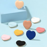 OEM ODM Vente en gros Mini éponge à poudre en forme de cœur pour les doigts, éponge à coussin d'air, éponge à maquillage sans latex sèche et humide, éponge à poudre pour les doigts