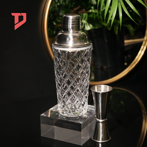 사용자 정의 클래식 유리 칵테일 셰이커 세트 머들 믹싱 스푼 측정 컵 와인 스파우트 스케일 - Product Image 2