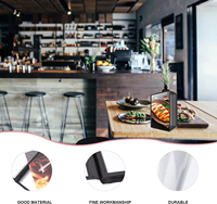 Transparent A4 PVC Transparent Livre Style Menu Couvertures et Supports avec Impression Numérique Taille Personnalisable pour Restaurants Bars Hôtels