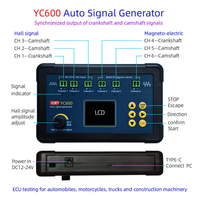 Kit de Prueba de Banco para ECU de Motor Diésel YC600 PD60+ MN300, Generador de Señales CKP CMP, Simulador de Inyector de Combustible para Diagnóstico de ECU Diésel