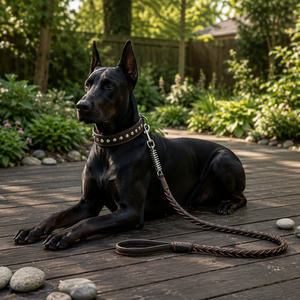 Laisse de traction de luxe à huit brins en matériau Cortex durable pour chiens de taille moyenne à grande - Corde de promenade et d'entraînement - Product Image 1