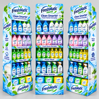 Support d'affichage POP moderne en panneau de mousse PVC, impression UV personnalisée, présentoir de sol pour la vente au détail avec étagères