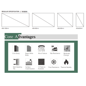 Dalles de sol en porcelaine imitation <span class=keywords><strong>granit</strong></span> antidérapantes de 20 mm, résistantes, pour extérieur, jardin, patio, allée, aménagement paysager commercial - Product Image 5