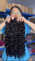 Pelucas de Cabello Humano Virgen Vietnamita al por Mayor, Estilo Bob Liso con Doble Trama Sin Pegamento, Cabello Birmano Rizado, Pelucas Frontales de Encaje Completo HD
