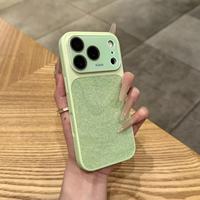 Coque de téléphone antichoc à effet d'ondulation et paillettes pour iPhone 17 16 15 14 13 Pro Max avec protection de l'objectif