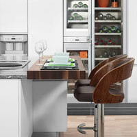 Tabouret de bar moderne en métal réglable, pivotant à 360°, pour bar à domicile et salle à manger