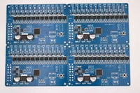 Carte de circuit imprimé FR4 bleue personnalisée, assemblage SMT, carte de circuit électronique pour équipement de contrôle audio/industriel, certifiée ISO/ROHS