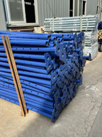 Puntales de Acero Ajustables de Alta Resistencia, Puntales de Acero Galvanizado, Soporte de Acero para Andamios para Construcción