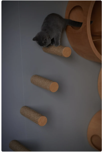 Estante de <span class=keywords><strong>Pared</strong></span> para Mascotas, Estantes de Madera para Gatos, Resistentes y Prácticos, Árbol para Gatos, Escalones de <span class=keywords><strong>Pared</strong></span> para Gatos - Product Image 4