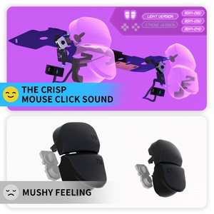 EXtremeRate Mouse Click <b>Micro</b> <b>Switch</b>-Light Version Shoulder Buttons Hair Trigger Click Kit for PS5 Controller BDM-040/050/060 - Product Image 5