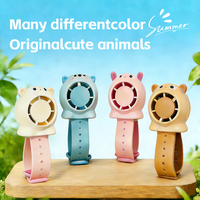 Ventilateur pour enfants USB C rechargeable, garçons, filles, enfants, jouet, mini ventilateur portable, portable, amusant, mignon, ventilateur d'animal de dessin animé pour cadeau