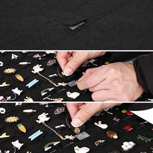 Organisateur mural en feutre pour broches et épingles en émail, sac de rangement pour collection pour femmes - Product Image 6