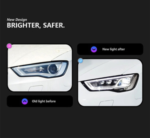 Veidt per <span class=keywords><strong>Audi</strong></span> <span class=keywords><strong>A3</strong></span> 2013-2020, Gruppo Fari Modificato con Luci Diurne a <span class=keywords><strong>LED</strong></span>, da Vecchio a Nuovo Modello S3/RS3 - Product Image 4