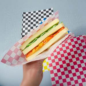 Papel para Envolver Alimentos, Resistente a la Grasa, Imprimible con Flexografía, para Pasteles, Pan, Hamburguesas, Recubierto de PE, para Llevar - Product Image 4