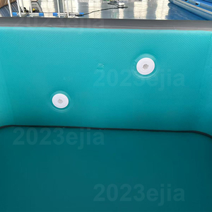 Piscine gonflable carrée sur mesure en drop stitch, portable et durable, avec pompe filtrante, pour adultes et enfants, idéale pour les jeux aquatiques. - Product Image 6